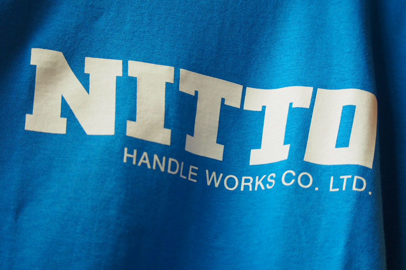 海外輸入】 NITTO Tシャツ ブルー Mサイズ 日東 キャップ 自転車