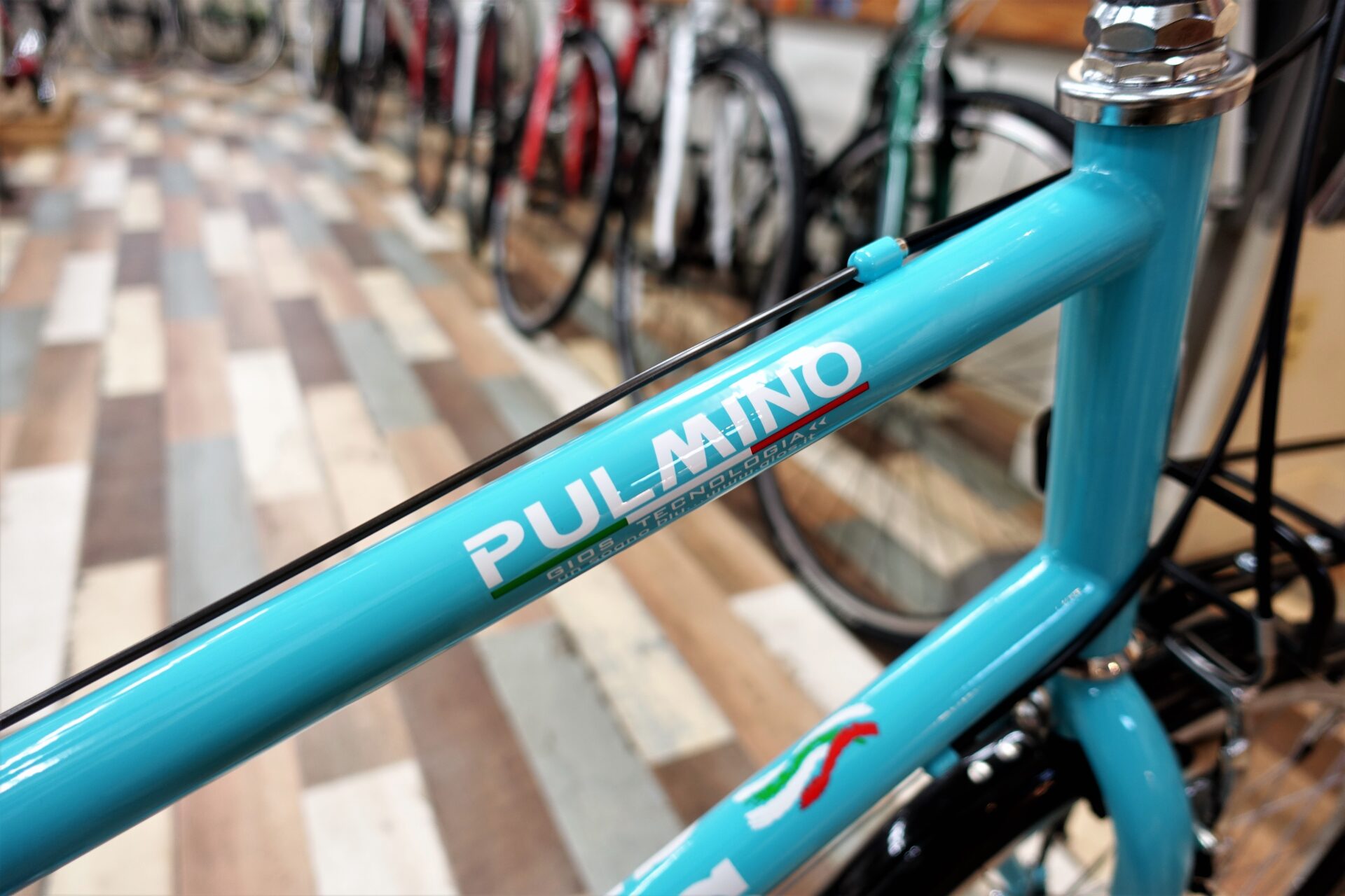 オシャレな街乗りミニベロ!!GIOS PULMINO | 京都の中古自転車・新車販売 サイクルショップ エイリン