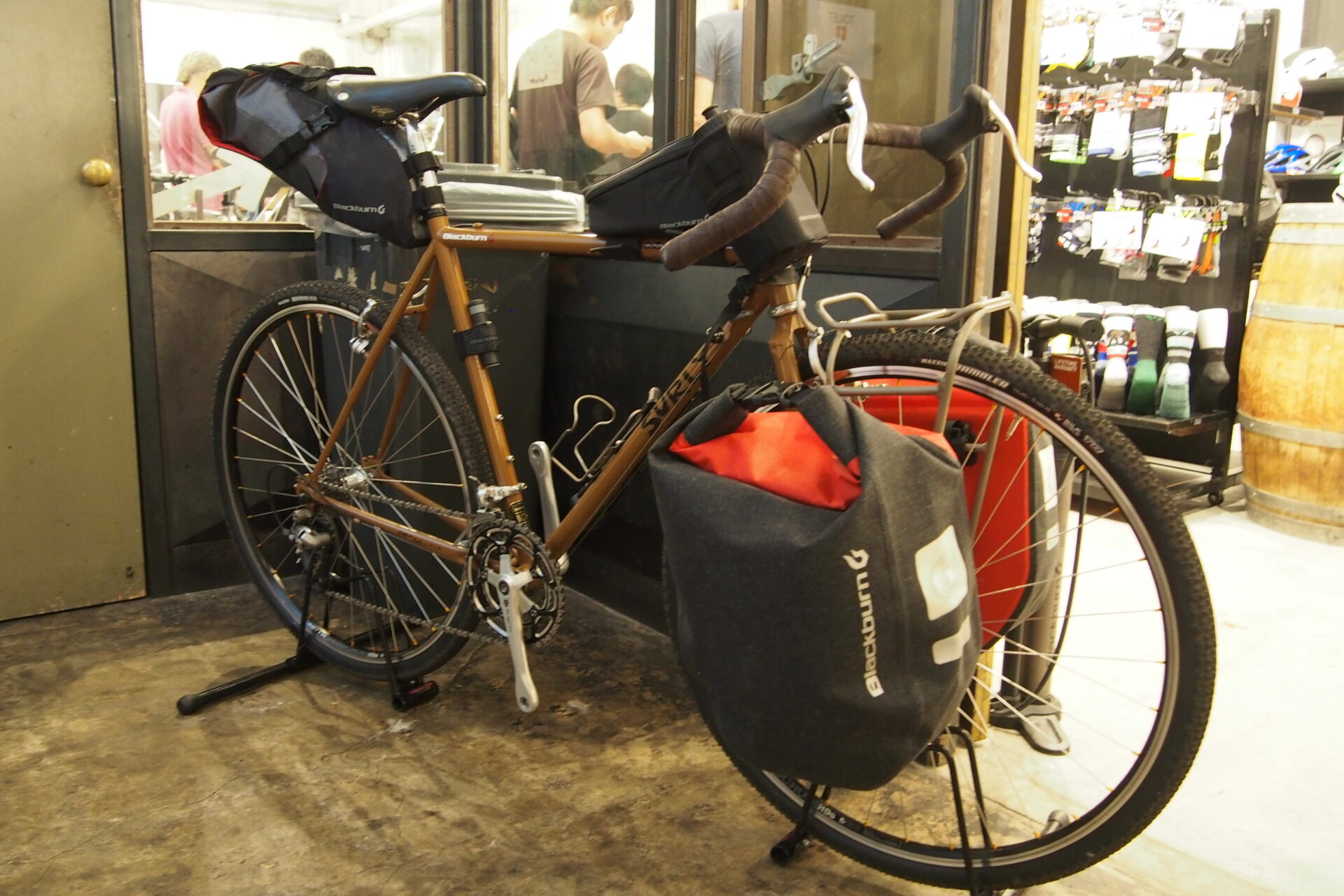展示会情報2018 Baikepacking Touring ブランド Balackburn ブラックバーン 京都の中古自転車 新車販売 サイクルショップ エイリン
