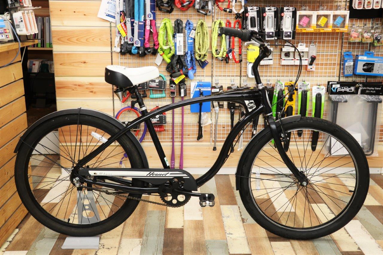 激安 1万円台のアメリカンな中古ビーチクルーザー再び Schwinn Hornet シュウィン ホーネット 京都の中古自転車 新車販売 サイクルショップ エイリン