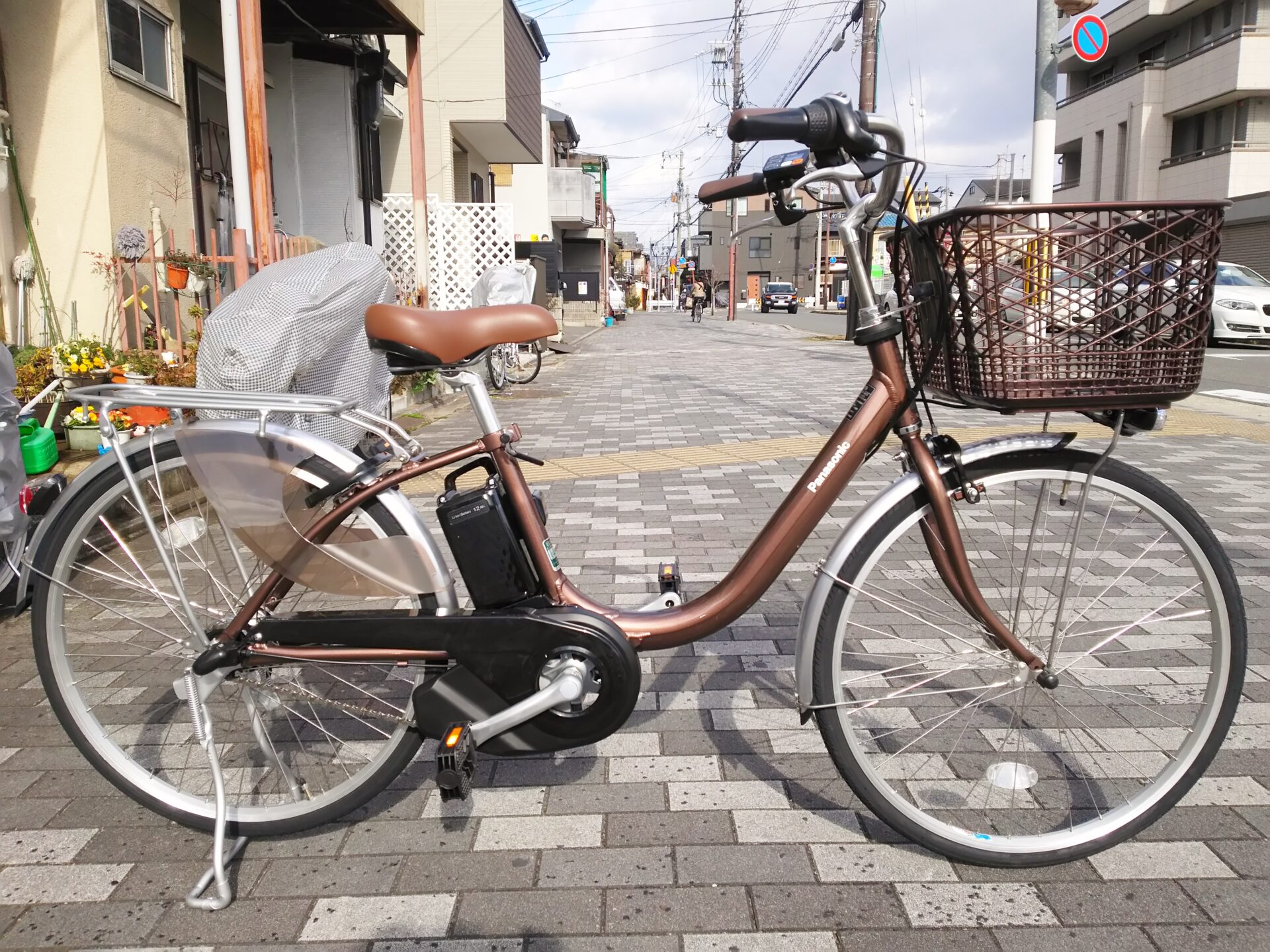 軽くて押し歩きも楽に出来る電動アシスト自転車！Panasonic（パナソニック）ビビ・L | 京都の中古自転車・新車販売 サイクルショップ エイリン