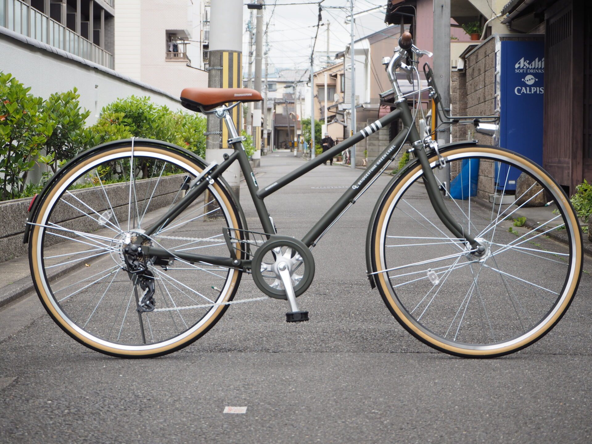 一般シティ車よりもオシャレに クロスバイクと一般シティ車のちょうど中間の良い塩梅のbridgestone Mark Rosa S7が入荷しました 京都の中古自転車 新車販売 サイクルショップ エイリン