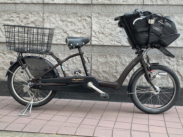 ss 3371電動自転車☯️ブリジストンアンジェリーノ20インチ 赤自転車自転車本体