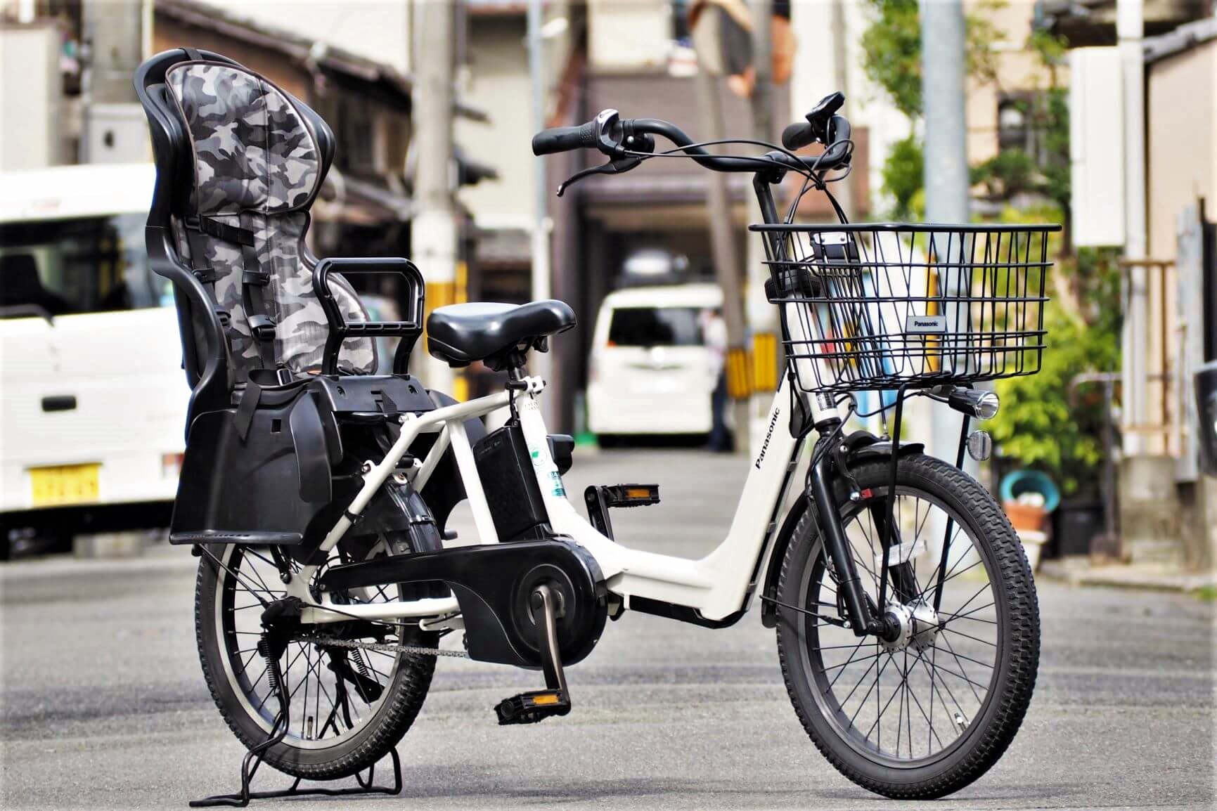 中古子供乗せ電動自転車】お子さんの保育園の送り迎えの強い味方