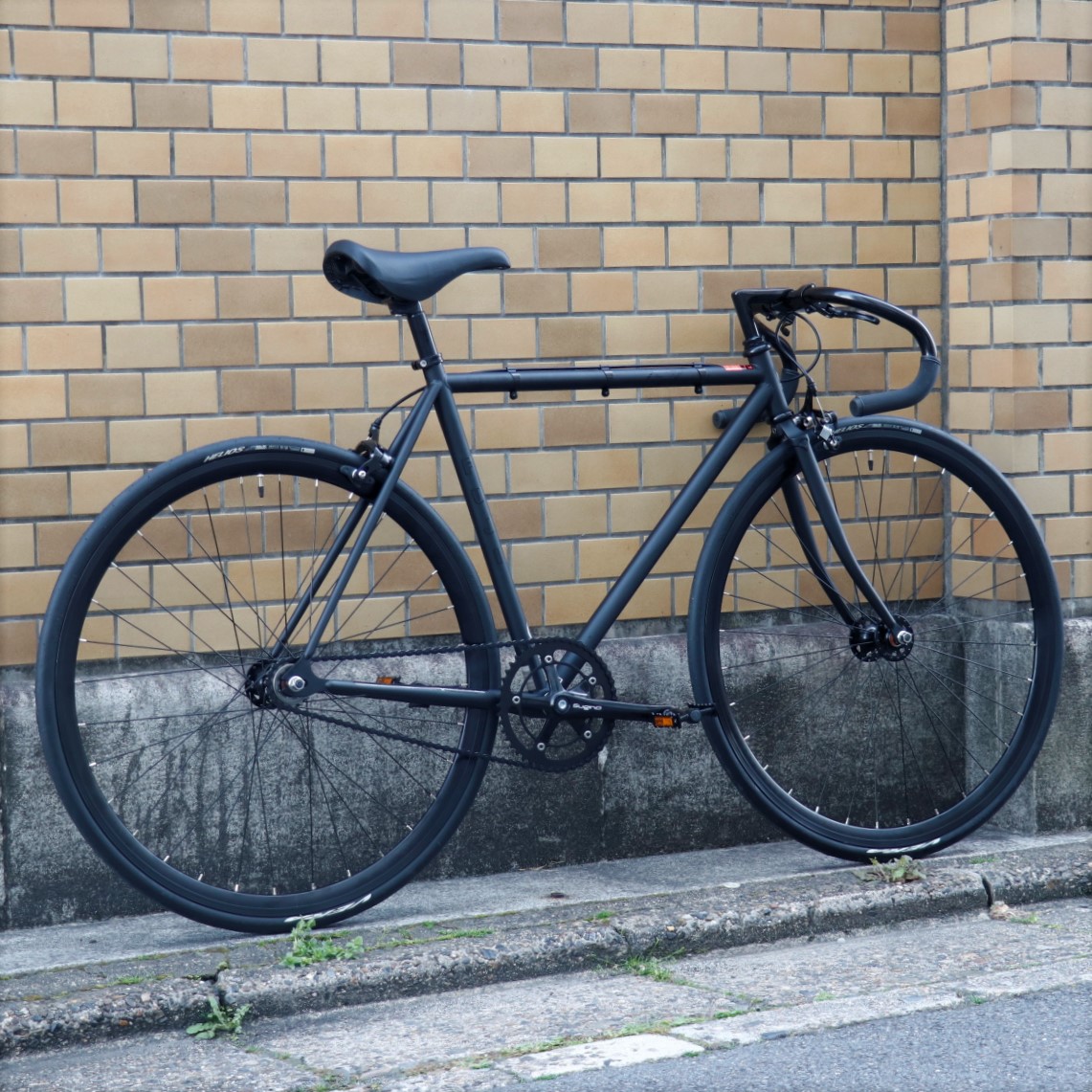 FUJI FEATHER フジ フェザー/マットブラック/49cm/ピストバイク 自転車