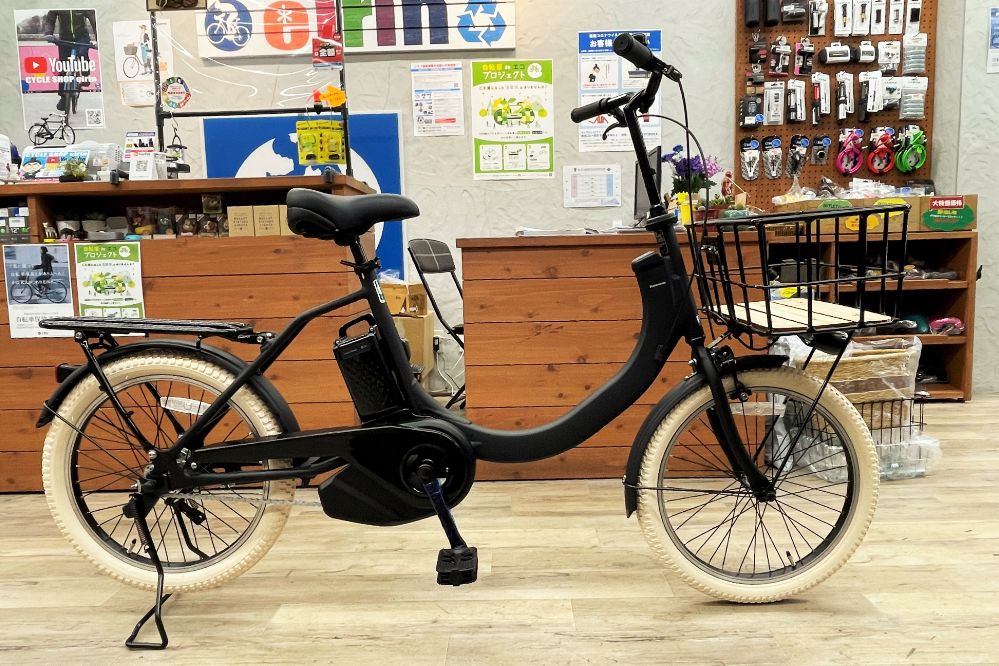 お手軽＆人気の電動自転車「Panasonic SW（パナソニック エスダブル）」を…白黒バージョンにカスタム!!【BE-ELSW012/013】 |  京都の中古自転車・新車販売 サイクルショップ エイリン